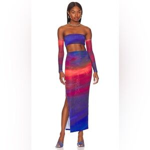 FARAI LONDON x REVOLVE Leila Skirt and Bandeau Top Set in Sunset Dream